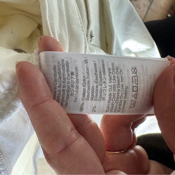 Madewell The Perfect Vintage Wide Leg Crop Jean Tile White Comfort Stretch 29 - Picture 8 of 8